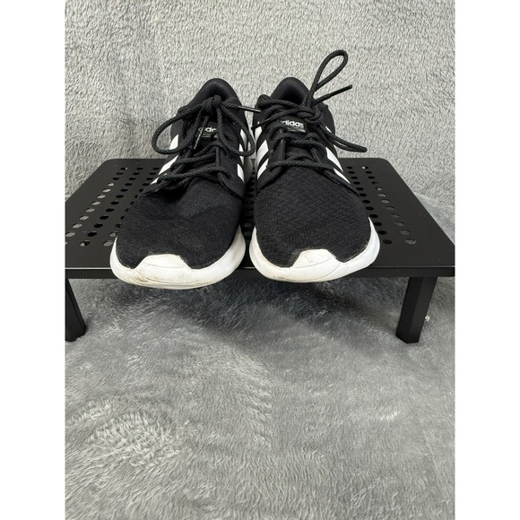 Adidas Womens Size 8.5 Cloudfoam QT Racer Sneakers Black Lace Up Low Top DB0275 - Picture 4 of 8